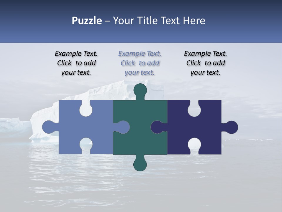 The Glut Of Ice Drifts By Sea PowerPoint Template