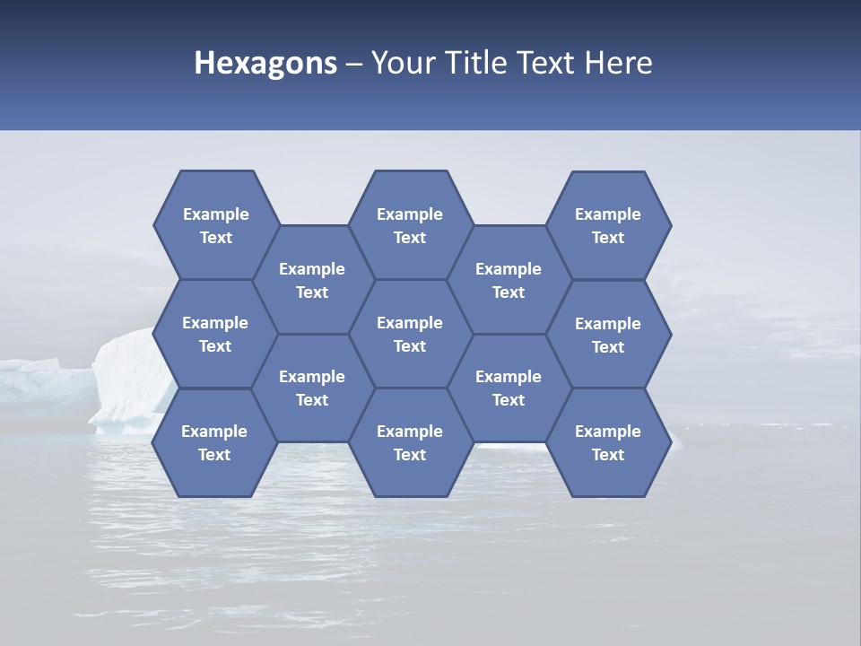 The Glut Of Ice Drifts By Sea PowerPoint Template