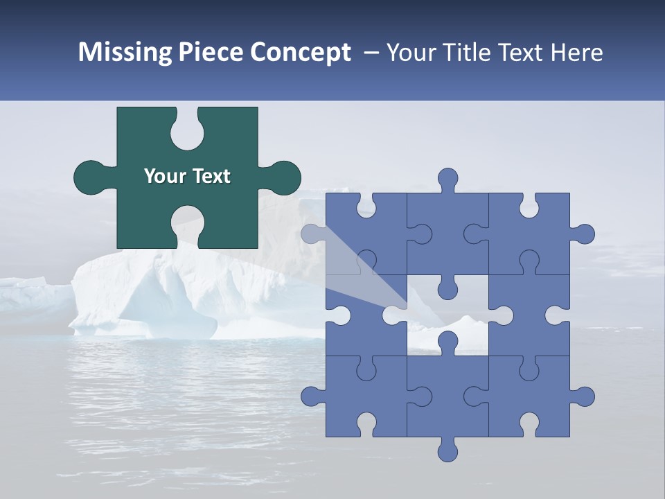 The Glut Of Ice Drifts By Sea PowerPoint Template