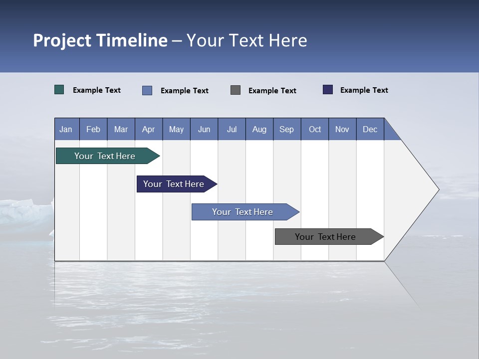 The Glut Of Ice Drifts By Sea PowerPoint Template