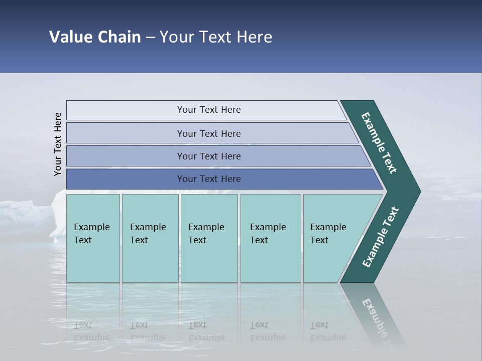 The Glut Of Ice Drifts By Sea PowerPoint Template