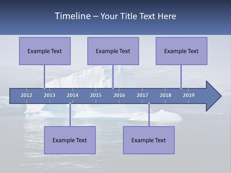 The Glut Of Ice Drifts By Sea PowerPoint Template
