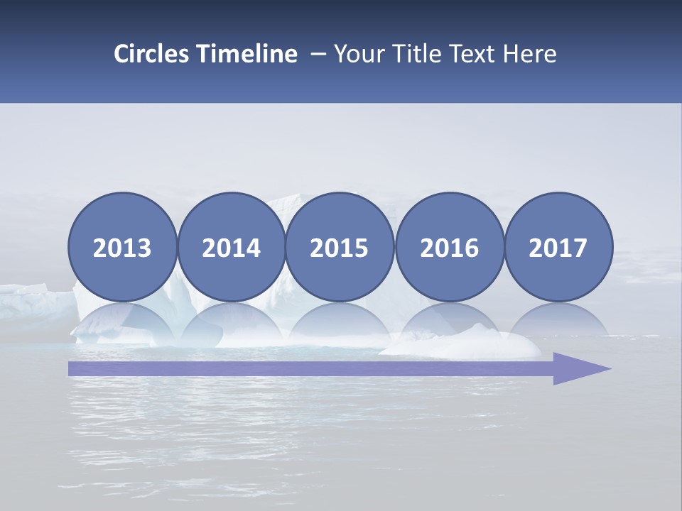 The Glut Of Ice Drifts By Sea PowerPoint Template