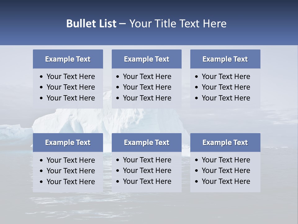 The Glut Of Ice Drifts By Sea PowerPoint Template