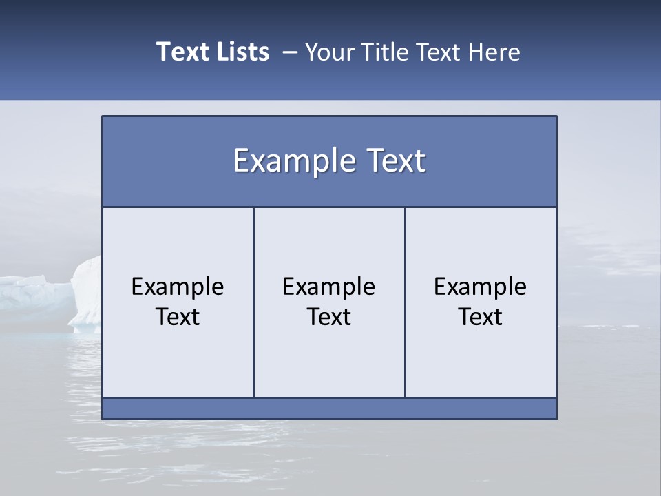 The Glut Of Ice Drifts By Sea PowerPoint Template