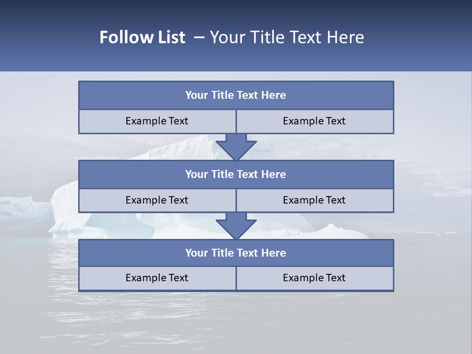 The Glut Of Ice Drifts By Sea PowerPoint Template