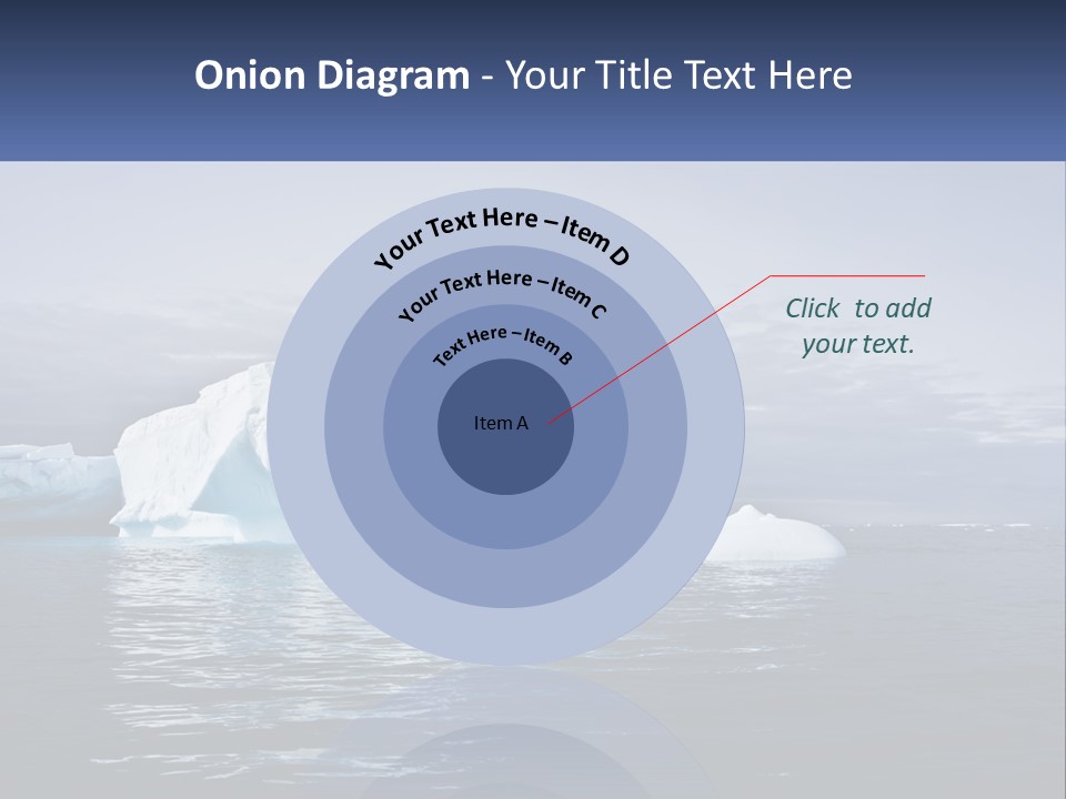 The Glut Of Ice Drifts By Sea PowerPoint Template