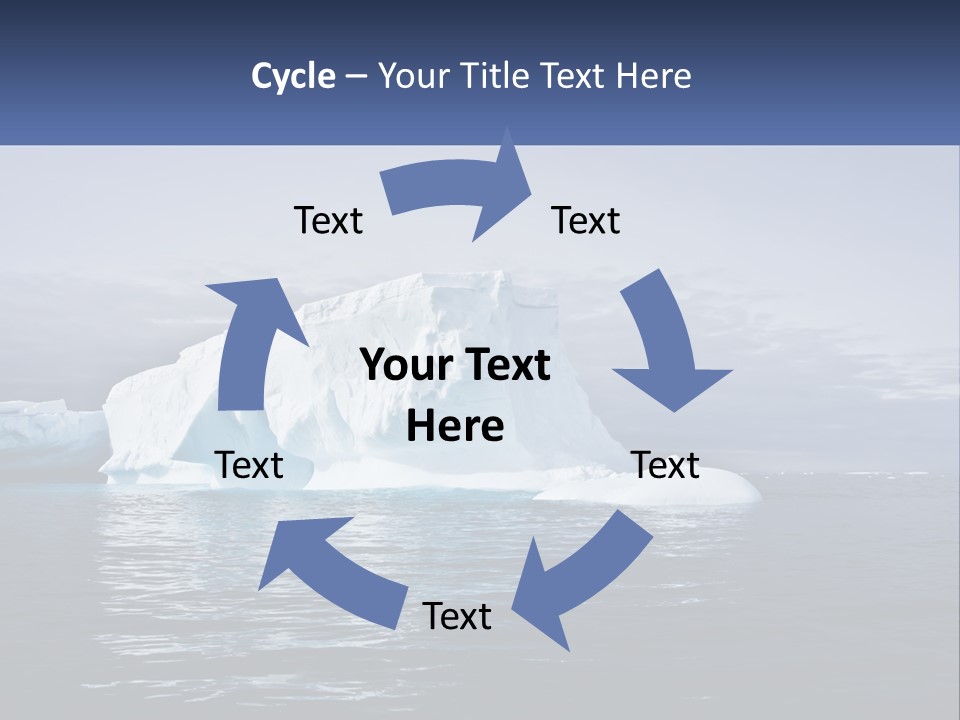 The Glut Of Ice Drifts By Sea PowerPoint Template