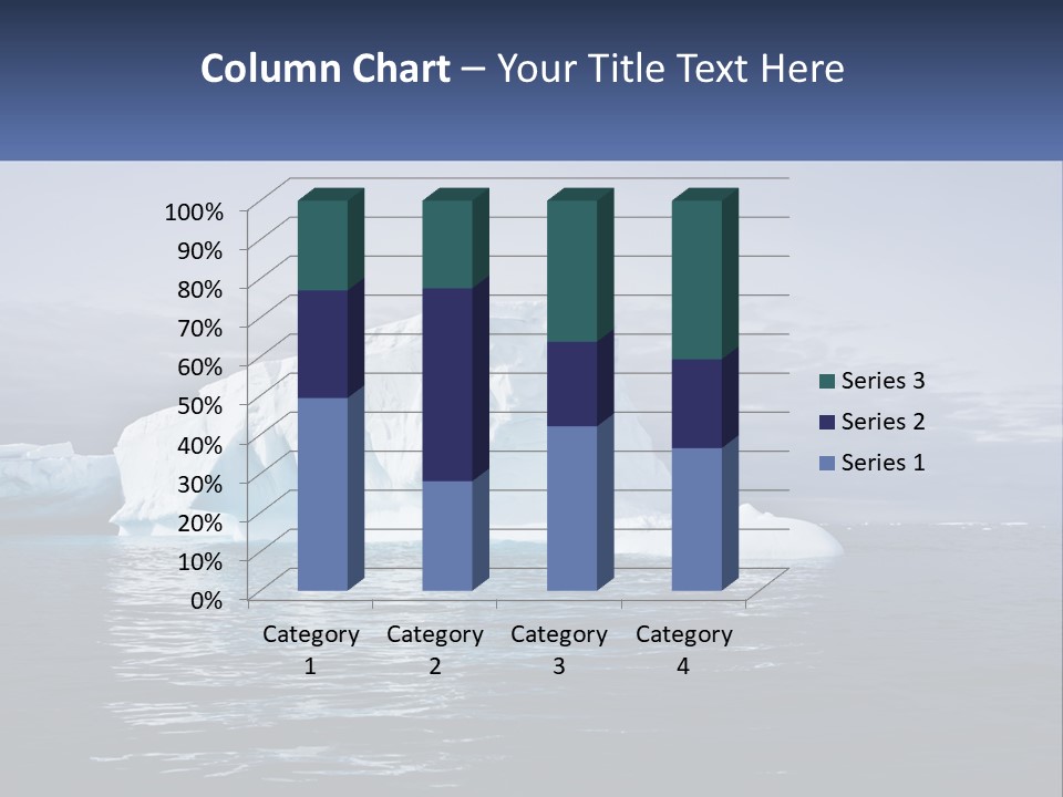 The Glut Of Ice Drifts By Sea PowerPoint Template