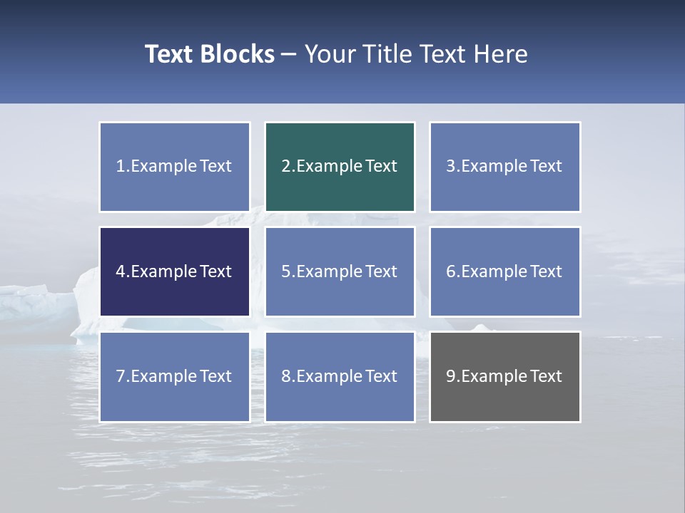 The Glut Of Ice Drifts By Sea PowerPoint Template