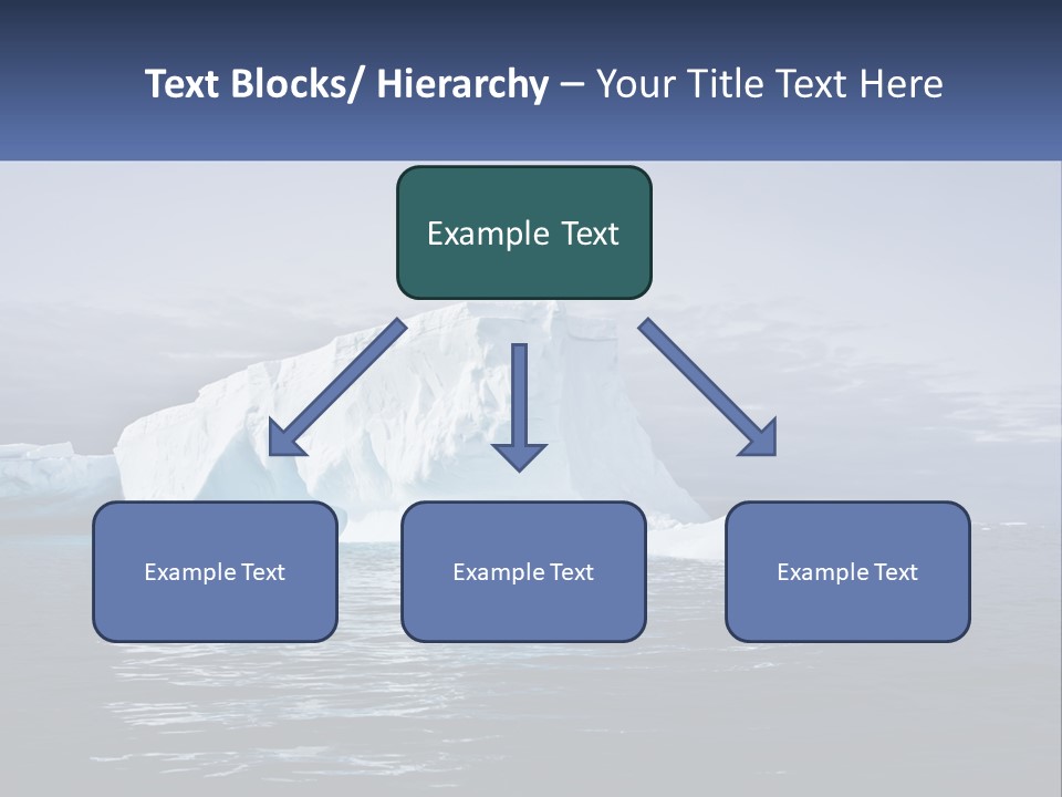 The Glut Of Ice Drifts By Sea PowerPoint Template