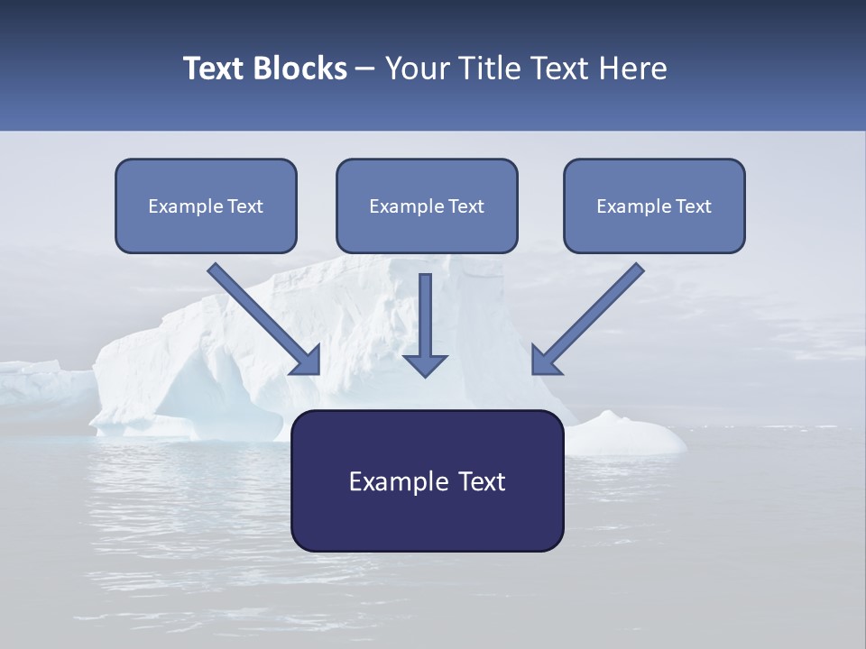 The Glut Of Ice Drifts By Sea PowerPoint Template