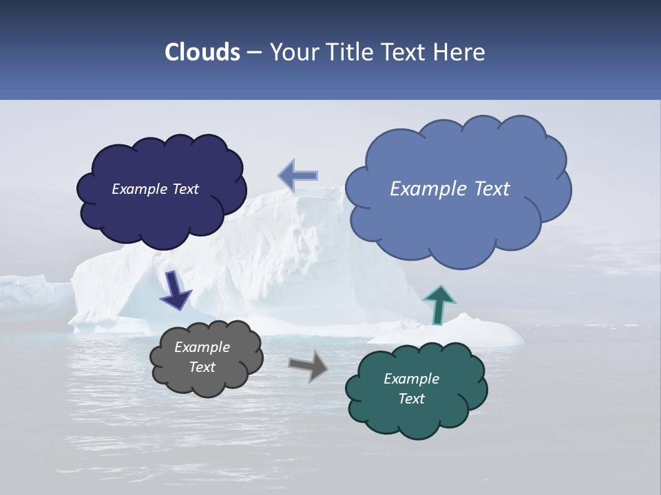 The Glut Of Ice Drifts By Sea PowerPoint Template
