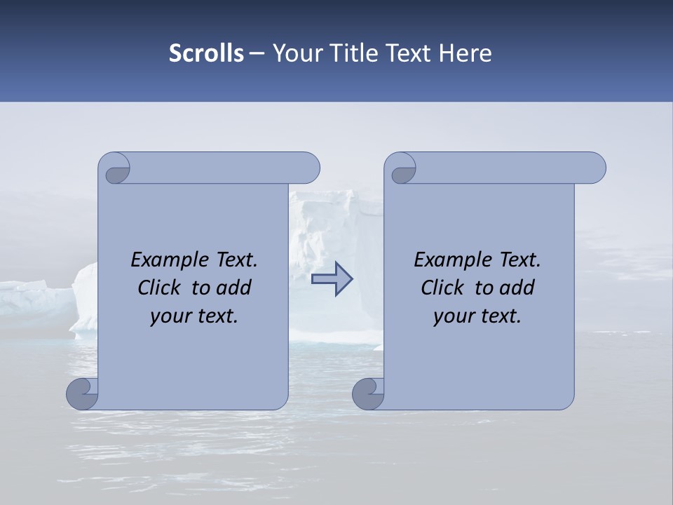 The Glut Of Ice Drifts By Sea PowerPoint Template
