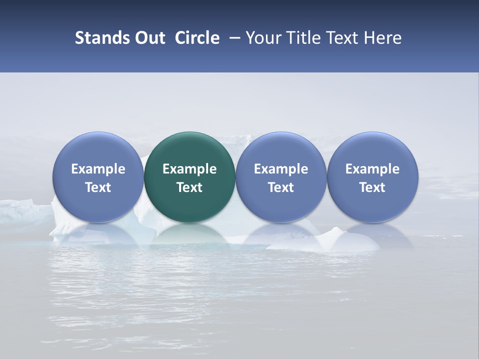 The Glut Of Ice Drifts By Sea PowerPoint Template