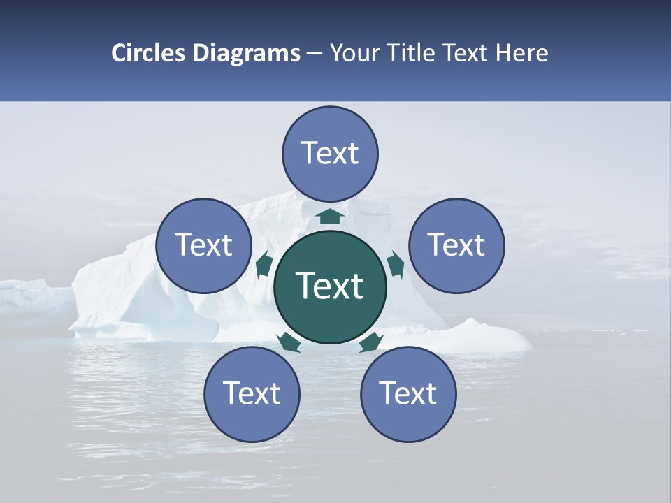 The Glut Of Ice Drifts By Sea PowerPoint Template
