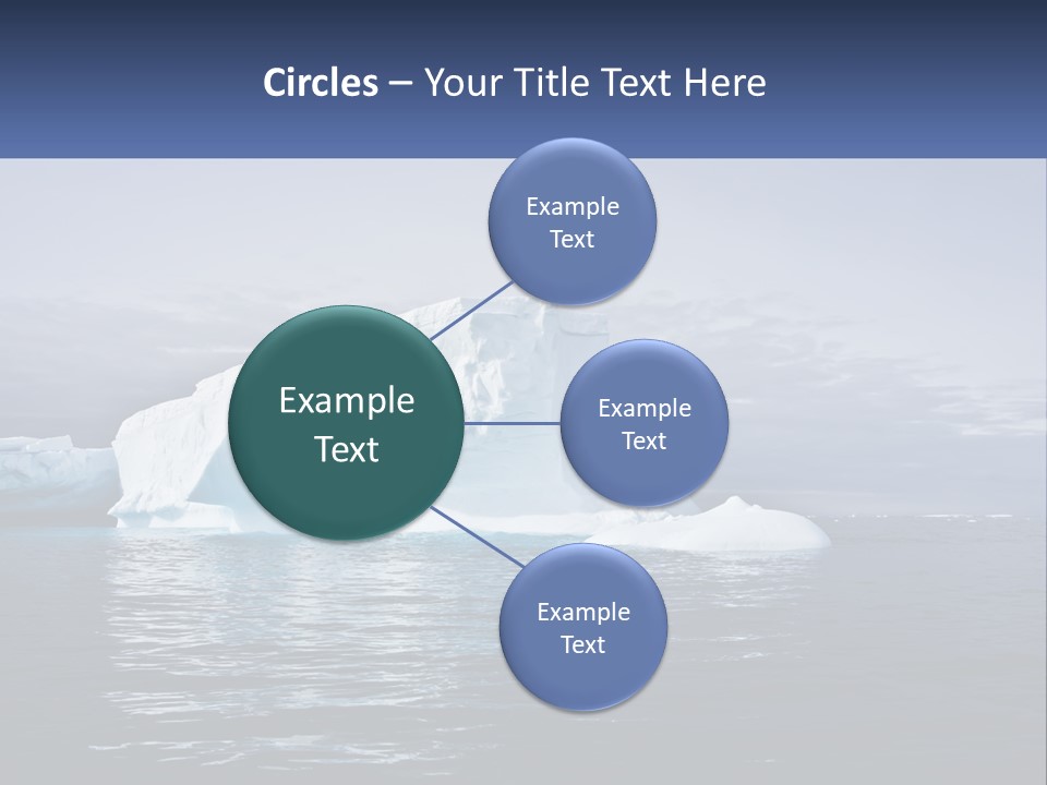 The Glut Of Ice Drifts By Sea PowerPoint Template