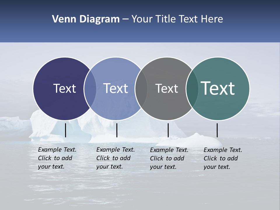 The Glut Of Ice Drifts By Sea PowerPoint Template