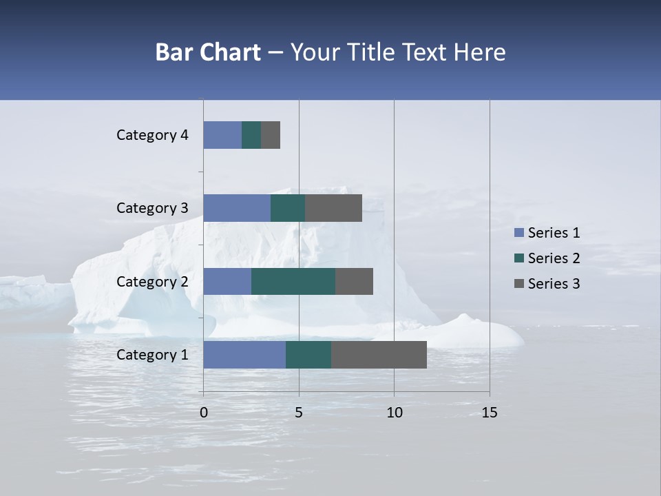 The Glut Of Ice Drifts By Sea PowerPoint Template