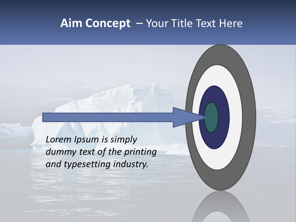 The Glut Of Ice Drifts By Sea PowerPoint Template