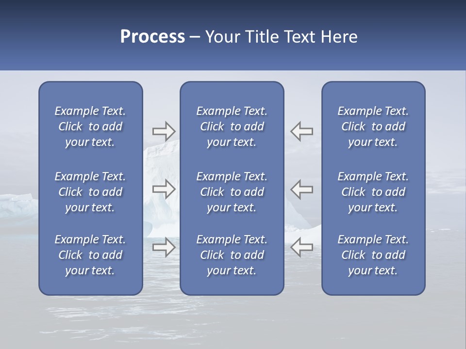 The Glut Of Ice Drifts By Sea PowerPoint Template
