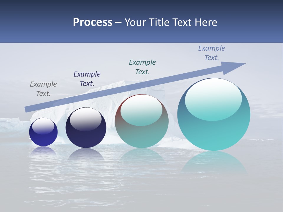 The Glut Of Ice Drifts By Sea PowerPoint Template
