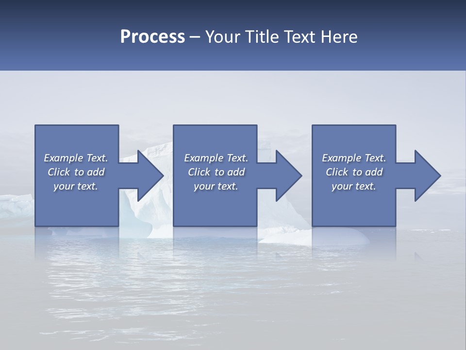 The Glut Of Ice Drifts By Sea PowerPoint Template