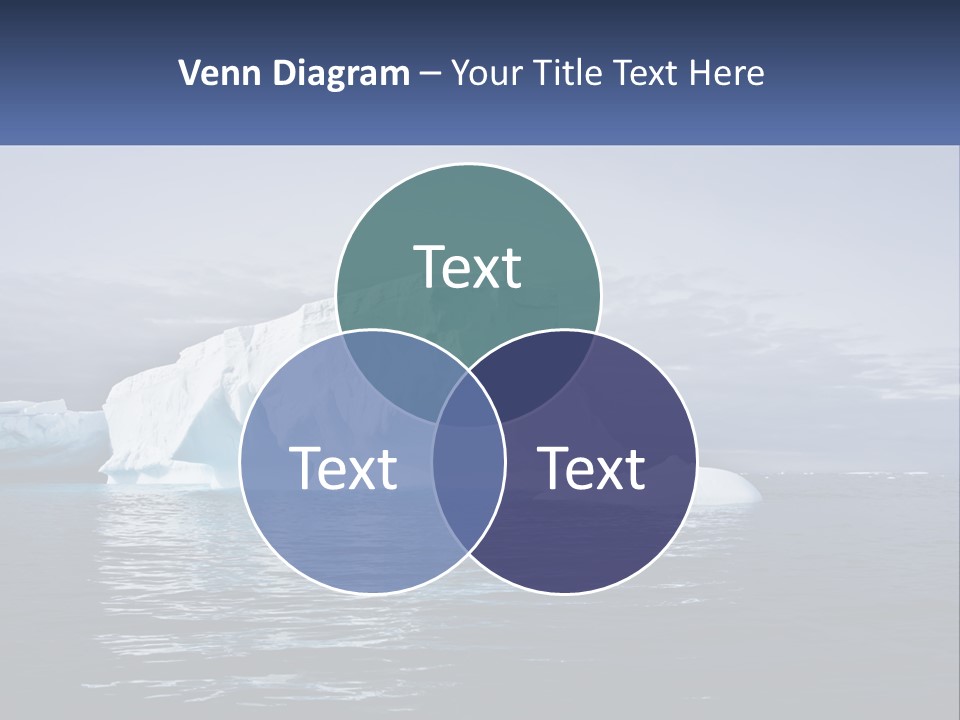 The Glut Of Ice Drifts By Sea PowerPoint Template