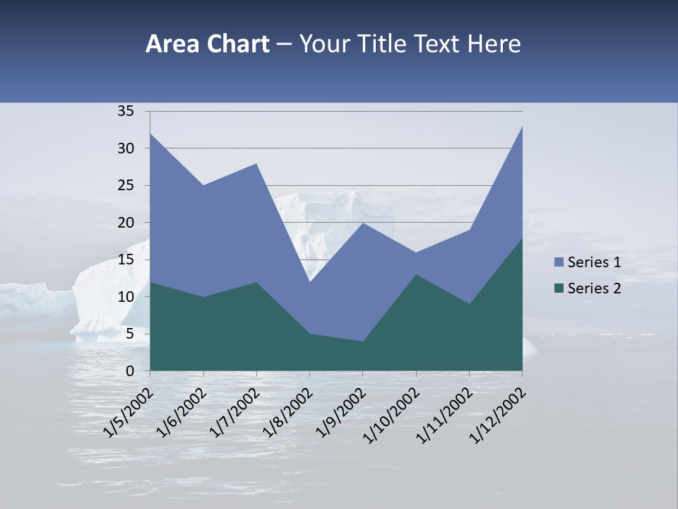 The Glut Of Ice Drifts By Sea PowerPoint Template