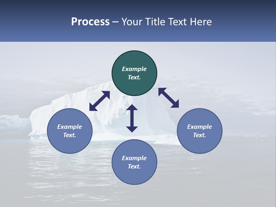 The Glut Of Ice Drifts By Sea PowerPoint Template
