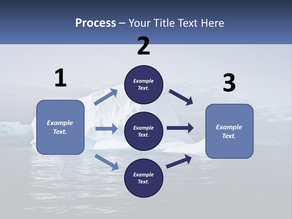 The Glut Of Ice Drifts By Sea PowerPoint Template