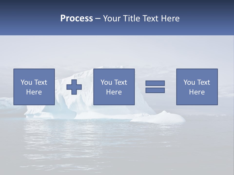 The Glut Of Ice Drifts By Sea PowerPoint Template