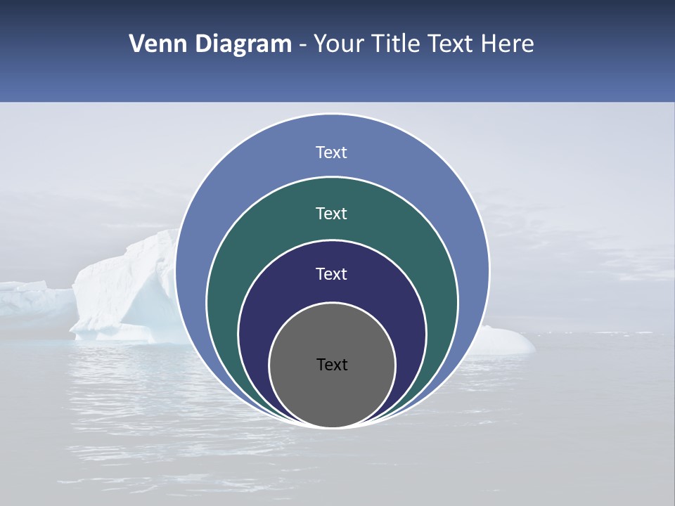 The Glut Of Ice Drifts By Sea PowerPoint Template