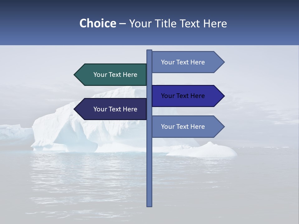 The Glut Of Ice Drifts By Sea PowerPoint Template
