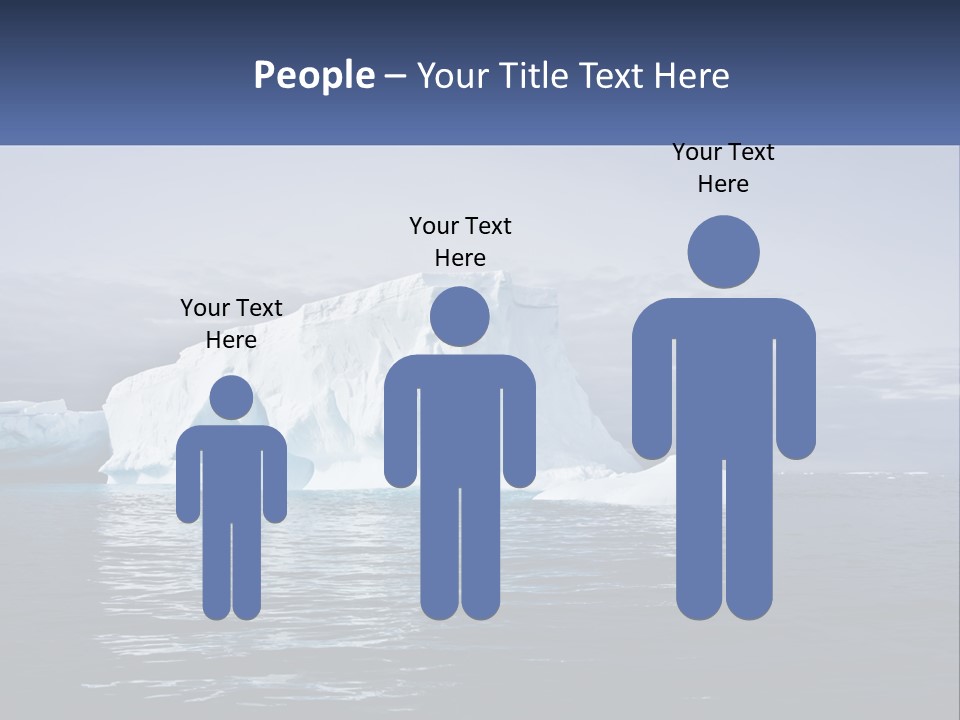 The Glut Of Ice Drifts By Sea PowerPoint Template