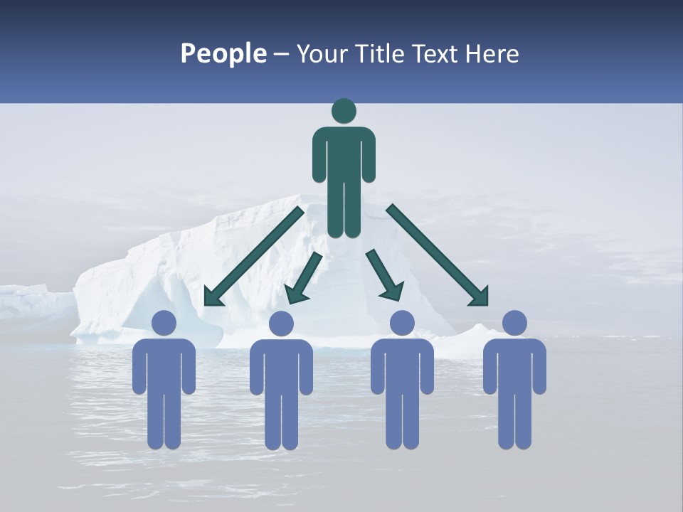 The Glut Of Ice Drifts By Sea PowerPoint Template