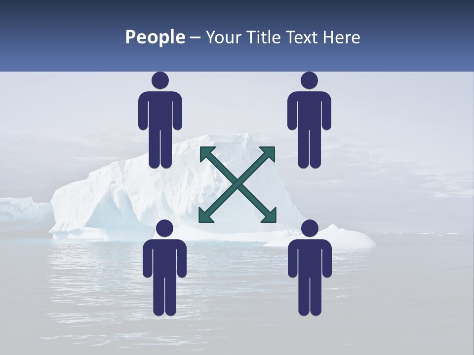 The Glut Of Ice Drifts By Sea PowerPoint Template