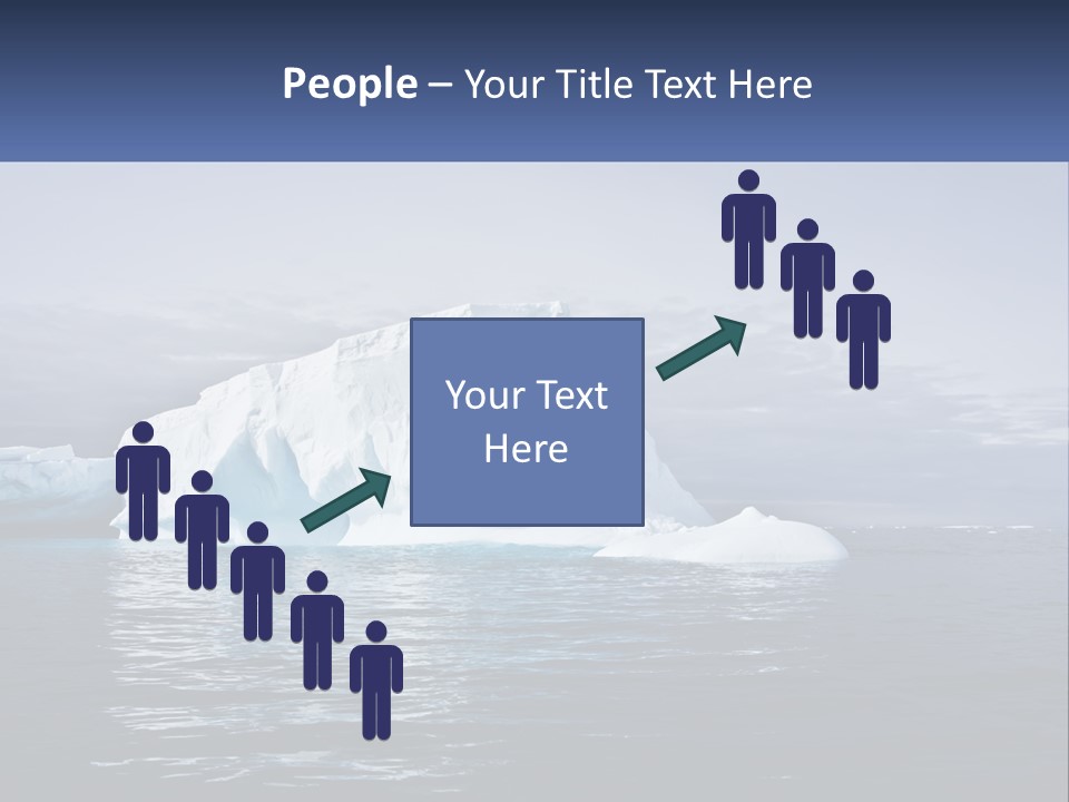 The Glut Of Ice Drifts By Sea PowerPoint Template