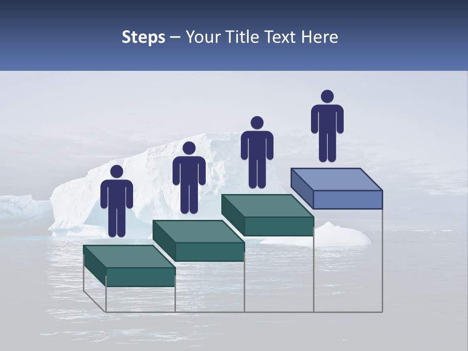The Glut Of Ice Drifts By Sea PowerPoint Template