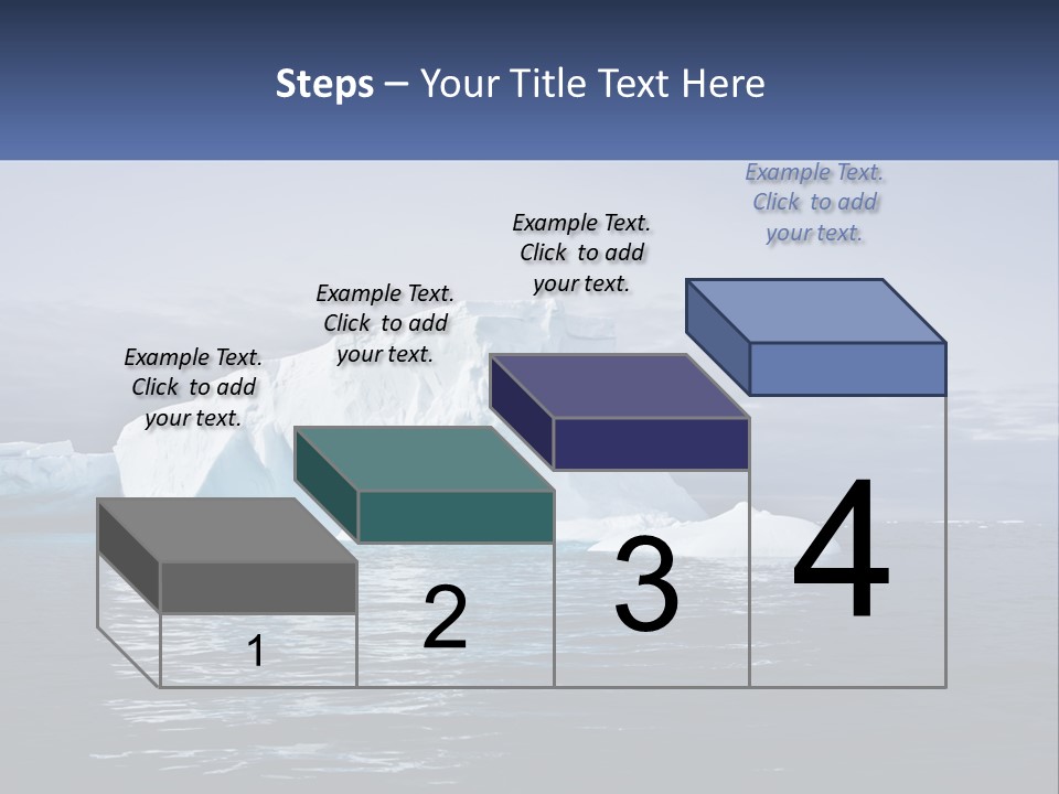 The Glut Of Ice Drifts By Sea PowerPoint Template