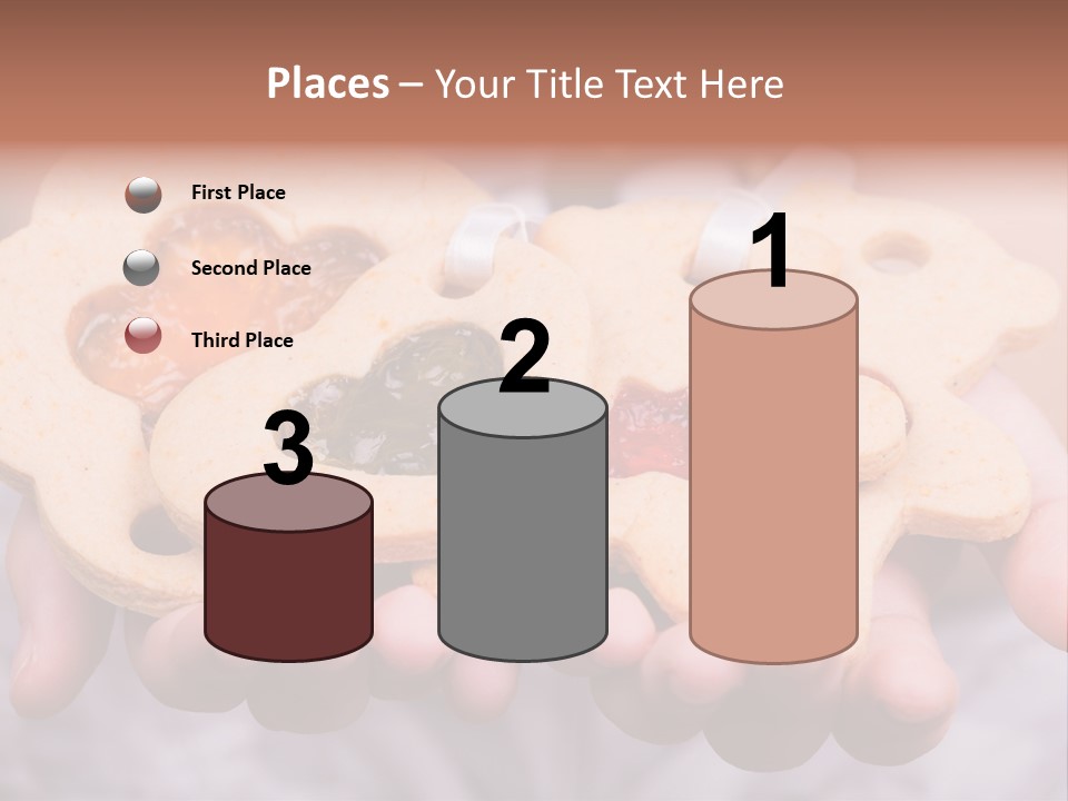 Set Of Cookies In Baby Hands PowerPoint Template