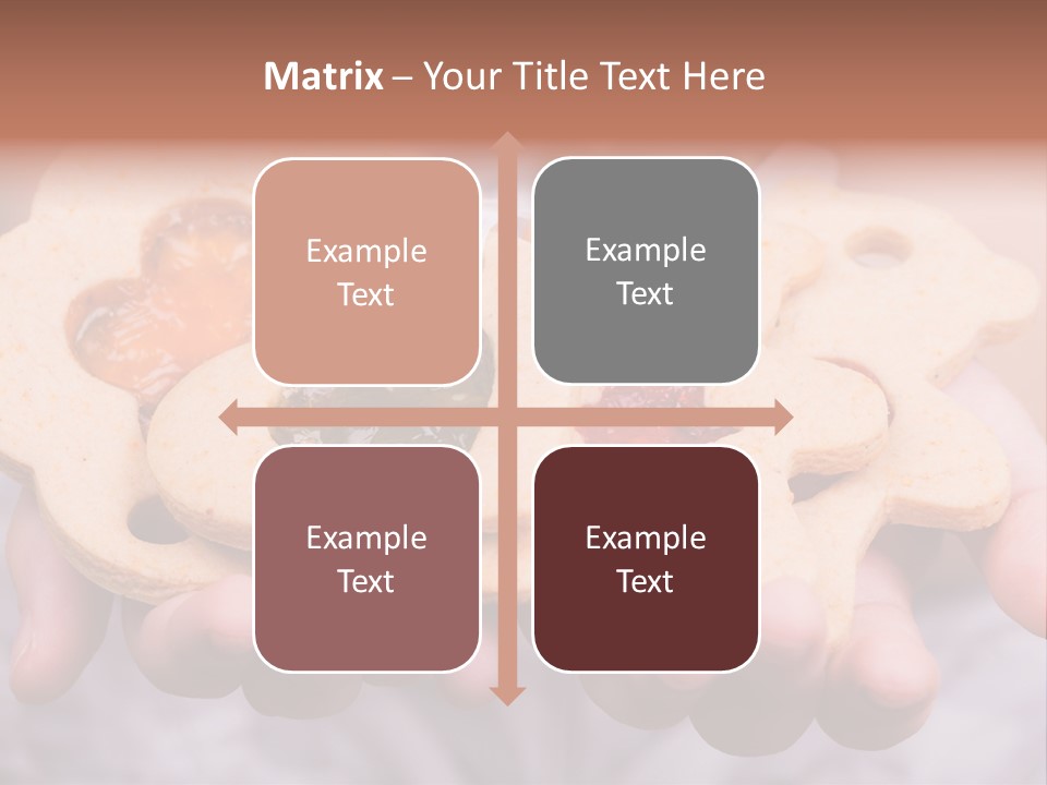 Set Of Cookies In Baby Hands PowerPoint Template