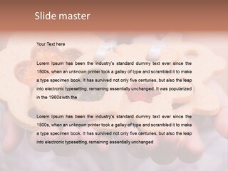 Set Of Cookies In Baby Hands PowerPoint Template