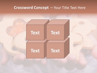 Set Of Cookies In Baby Hands PowerPoint Template