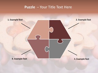 Set Of Cookies In Baby Hands PowerPoint Template