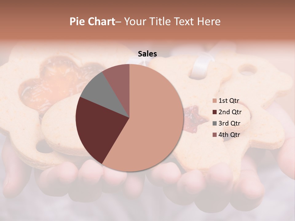 Set Of Cookies In Baby Hands PowerPoint Template