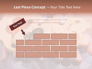 Set Of Cookies In Baby Hands PowerPoint Template