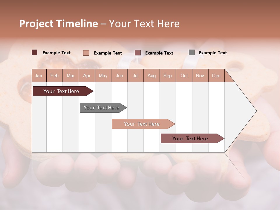 Set Of Cookies In Baby Hands PowerPoint Template