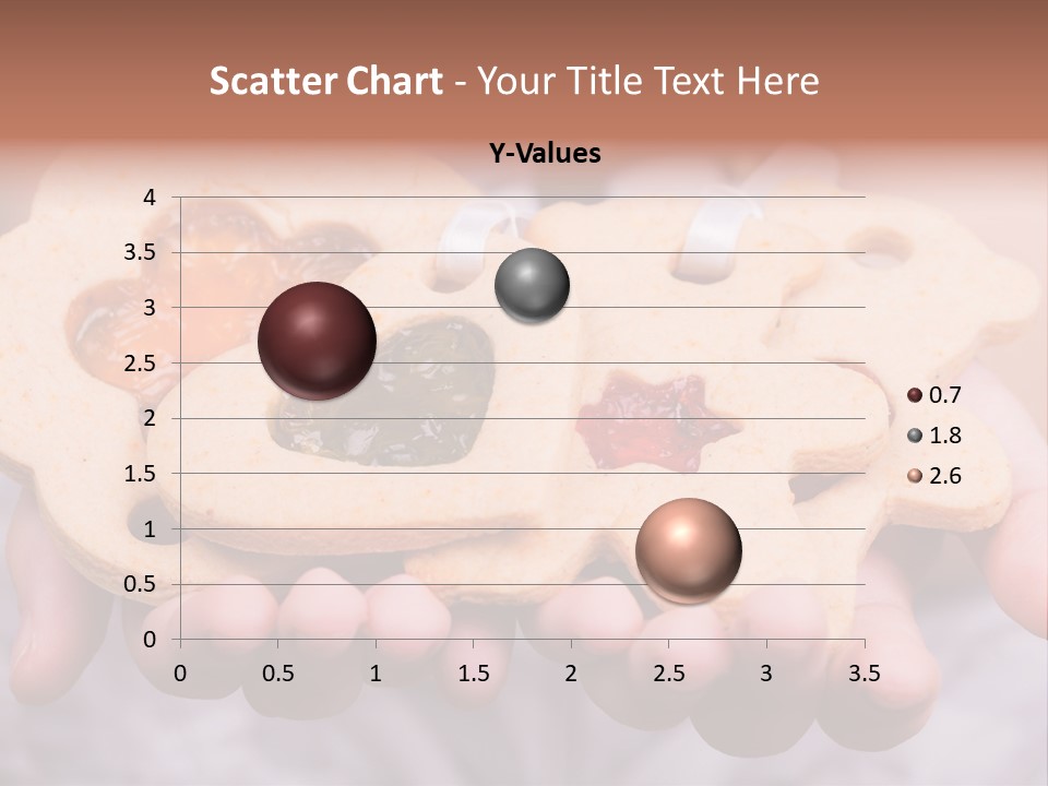 Set Of Cookies In Baby Hands PowerPoint Template