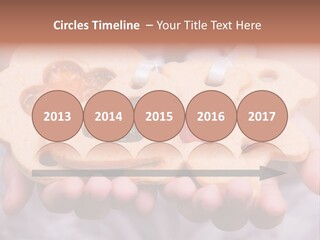 Set Of Cookies In Baby Hands PowerPoint Template